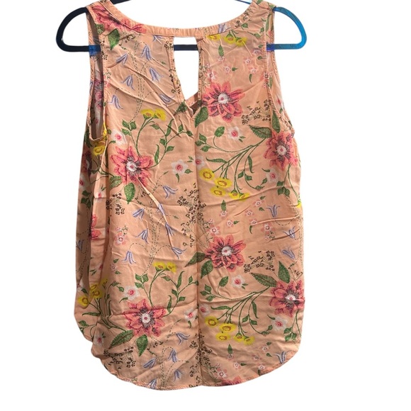 Old Navy Floral light Pink Sleeveless Blouse - Size Large - Picture 2 of 5